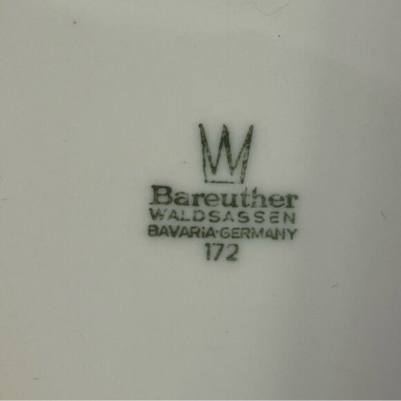 Bareuther Waldsassen Bavaria Germany Floral Serving Salad Bowls 172 Set of 2 - Picture 6 of 11